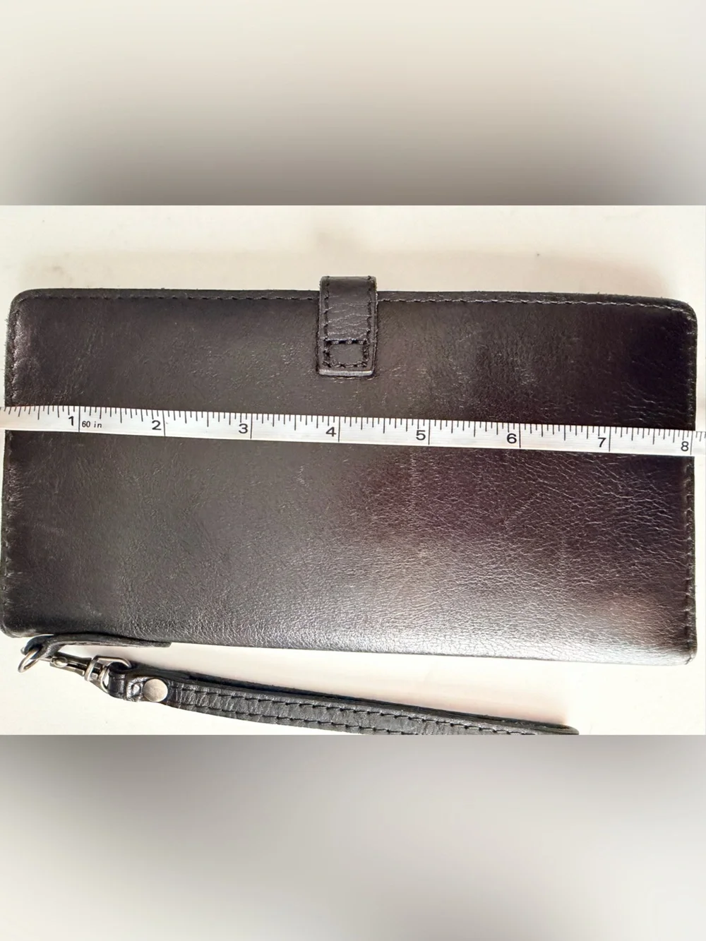 Patricia Nash Black Leather Wristlet Wallet